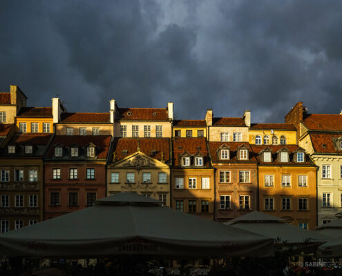 Warschau Altstadt im Abendlicht fotografieren